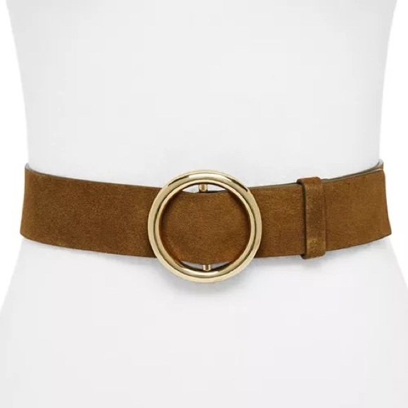 Frame Cargo Green Suede Gold Hardware Adjustable O Ring Belt LWBT0065 Sz Medium main image 10